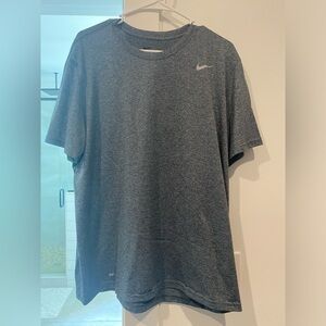 Nike Gray Dri-Fit ShortSleeve Shirt, XL